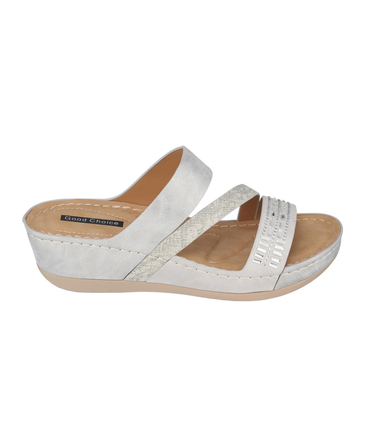 Gc Shoes Women's Tera Wedge Sandals - Silver-Tone