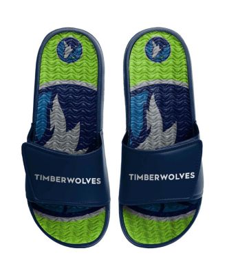 Men's FOCO Minnesota Timberwolves Wordmark Gel Slide Sandals - Macy's
