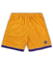 Los Angeles Lakers Mitchell & Ness Big & Tall Hardwood Classics Big Face  2.0 Shorts - Gold