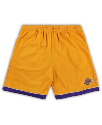 Fanatics Men's Gold and Purple Los Angeles Lakers Big Tall Team Shorts ...