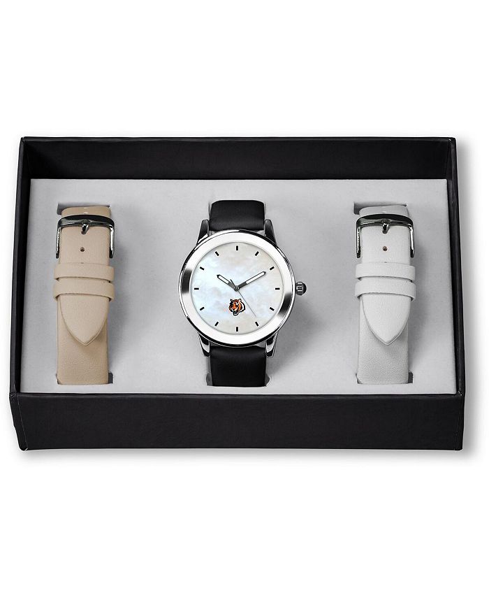 Sparo Women s Cincinnati Bengals Three Strap Watch Gift Set Macy s