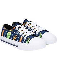 Youth Boys and Girls Seattle Seahawks Food Print Low Top Canvas Sneakers