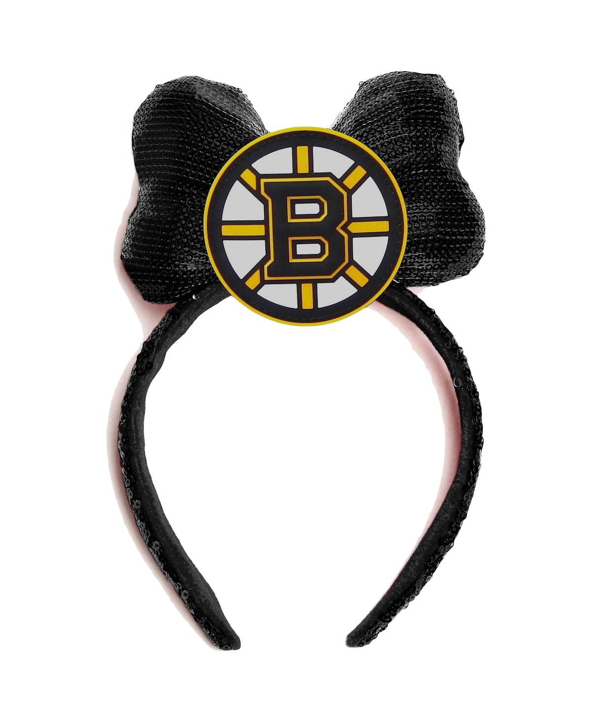 Women's Cuce Black Boston Bruins Logo Headband - Black