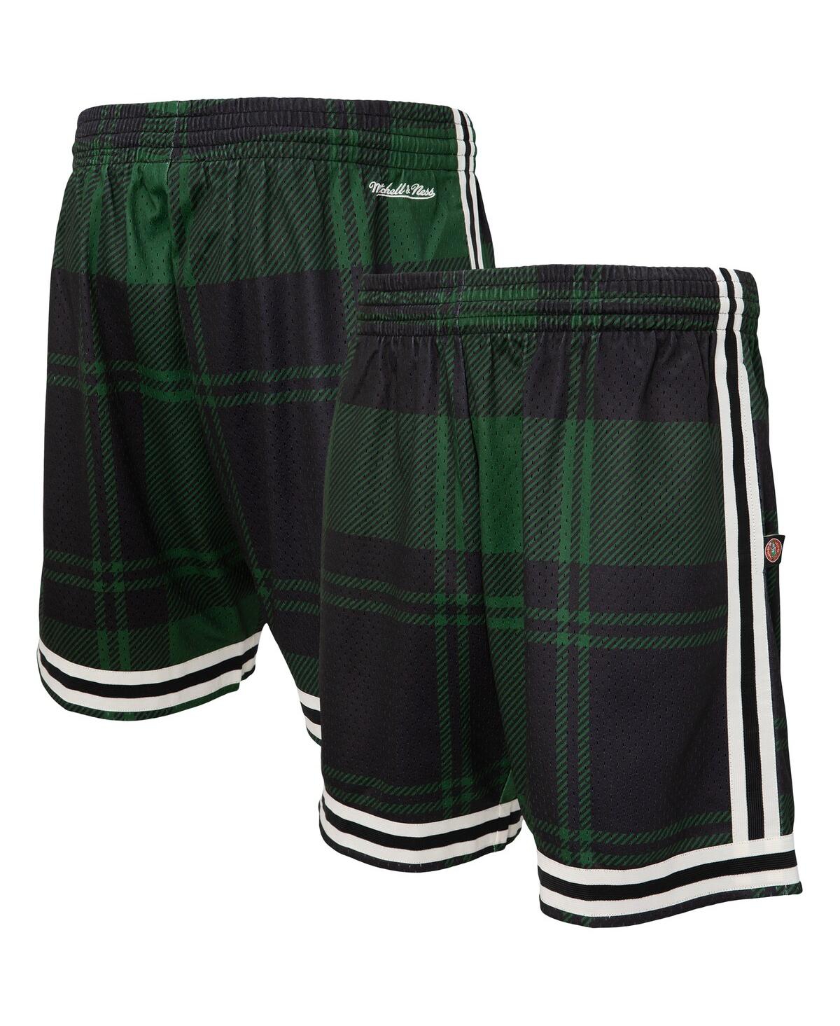 Mitchell & Ness Men's Mitchell Ness X Uninterrupted Kelly Green And Black Boston Celtics Hardwood Classics Swingman In Kelly Green,black