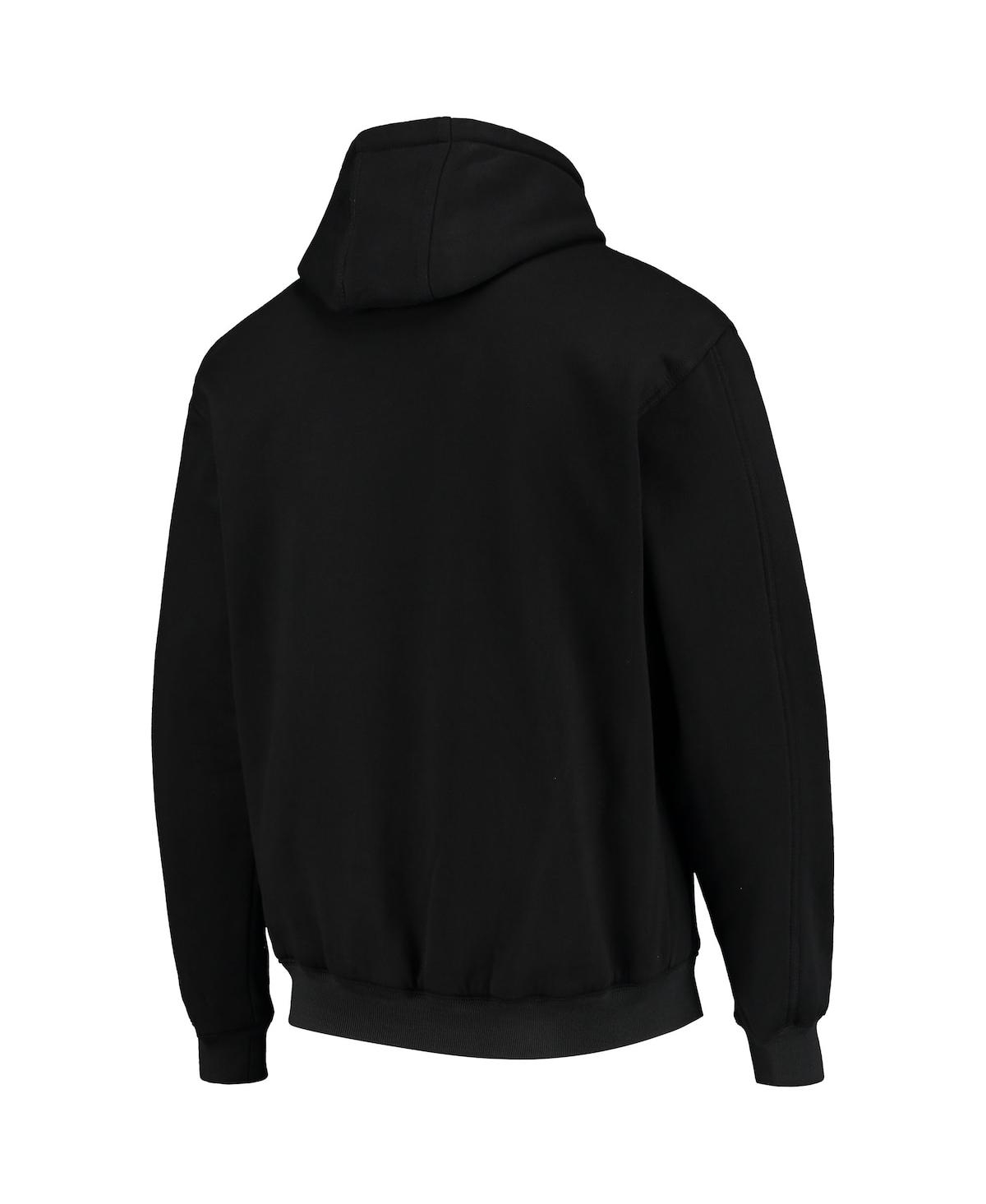 Shop Dunbrooke Men's  Black Philadelphia Eagles Craftsman Thermal-lined Full-zip Hoodie