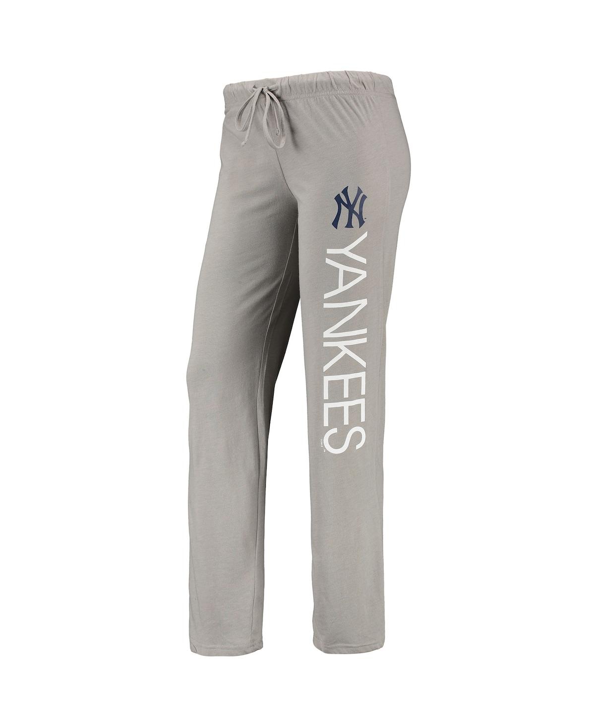 Shop Concepts Sport Women's  Gray, Navy New York Yankees Meter Muscle Tank Top And Pants Sleep Set In Gray,navy