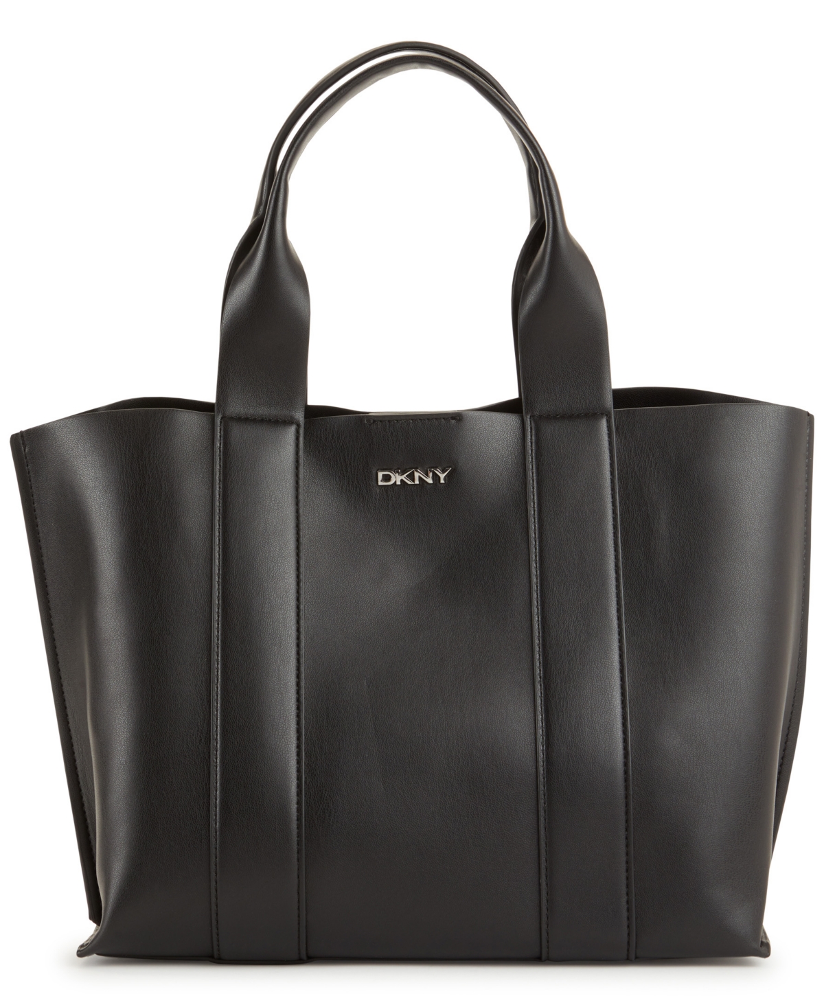 Dkny Women's Dakota Large Tote Handbag In Black/silvertone ModeSens