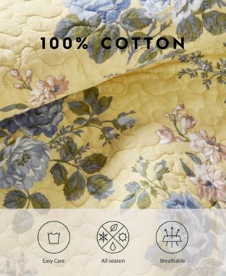 Linley Cotton Reversible 2-Pc. Quilt Set, Twin