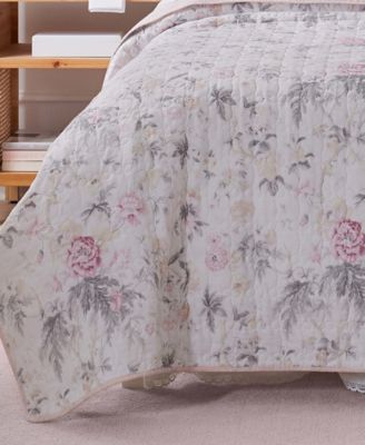 Breezy Floral Reversible 3 Piece Quilt Set, Full/Queen