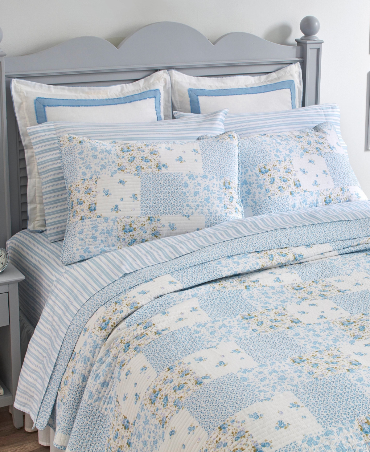 Laura Ashley Kenna Cotton Reversible -Pc. Quilt Set