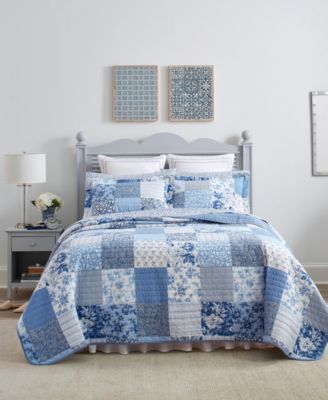 Paisley Patchwork Reversible 3-Pc. Quilt Set, Full/Queen