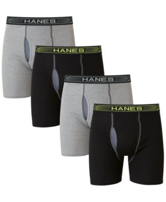 Мужские трусы-боксеры Hanes Hanes Mens Ultimate 4pk Спортивные трусы-боксеры 8390₽