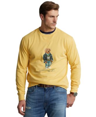 men's polo bear fleece sweatshirt