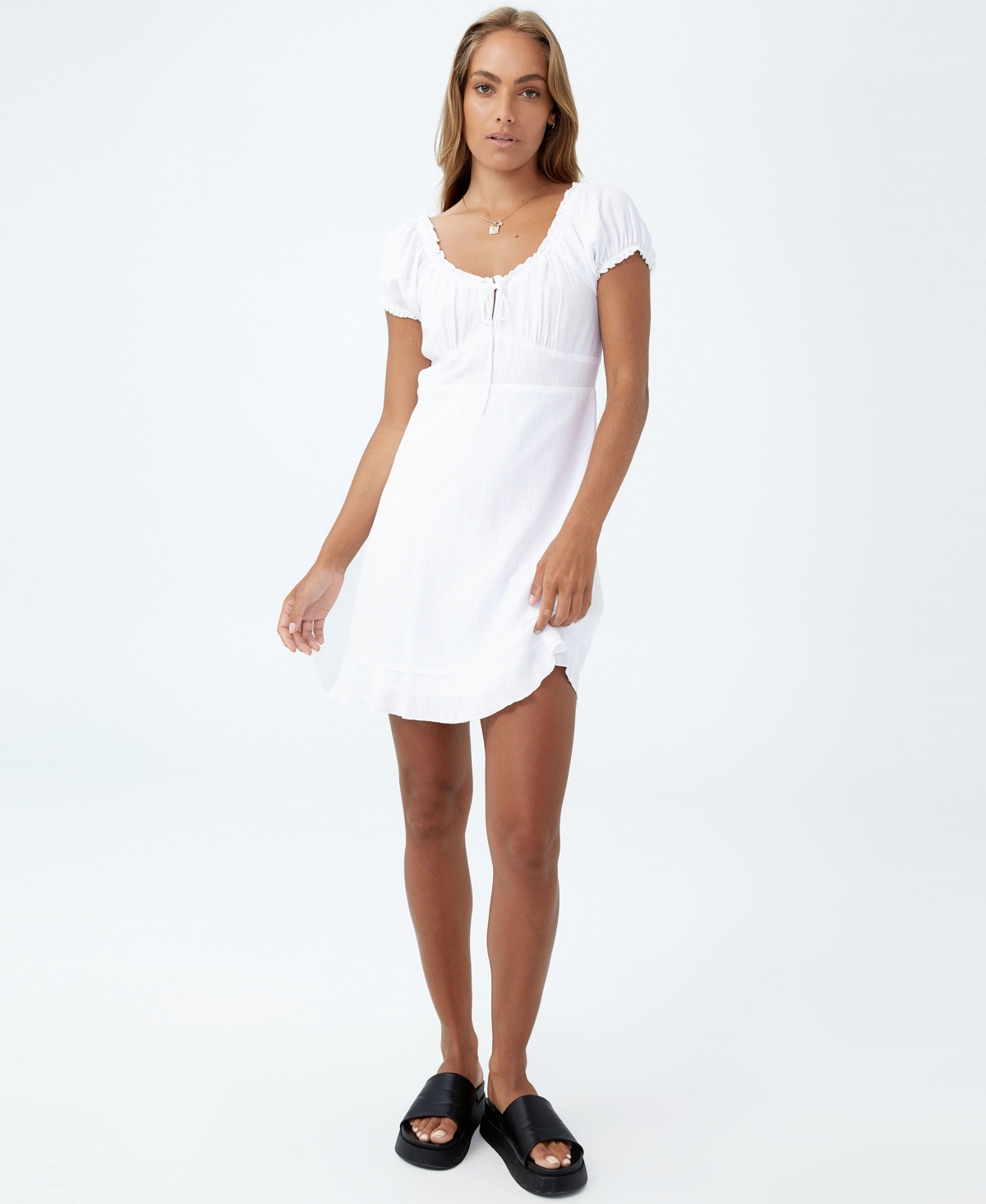 white golf dress J.Lindeberg Krissi Golf Dress White