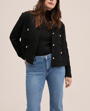 MANGO Women's Mid-Rise Flared Jeans - Macy's