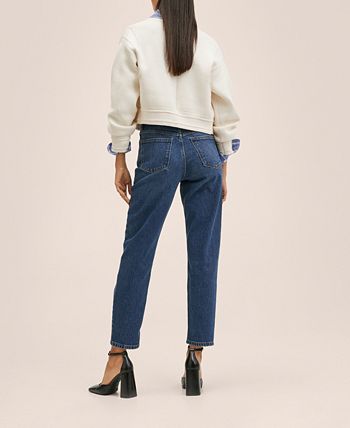 MANGO Women's Mom Elastic Jeans - Macy's