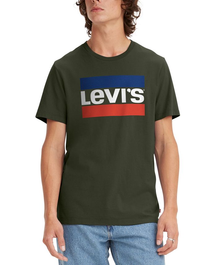 verrader Senator stormloop Levi's Men's Sportswear Logo Graphic Crewneck T-shirt & Reviews - T-Shirts  - Men - Macy's
