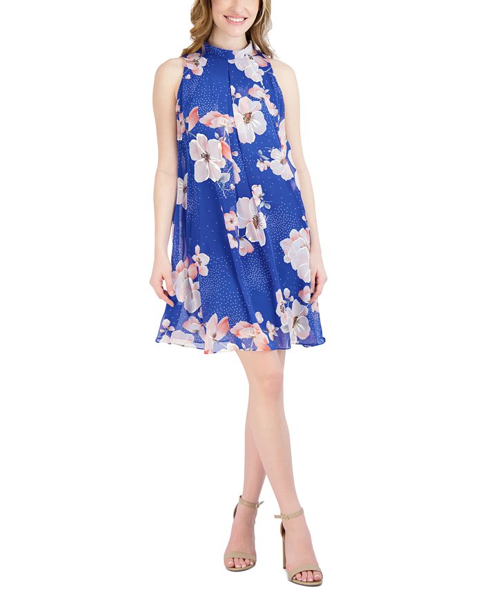 Chiffon sales trapeze dress