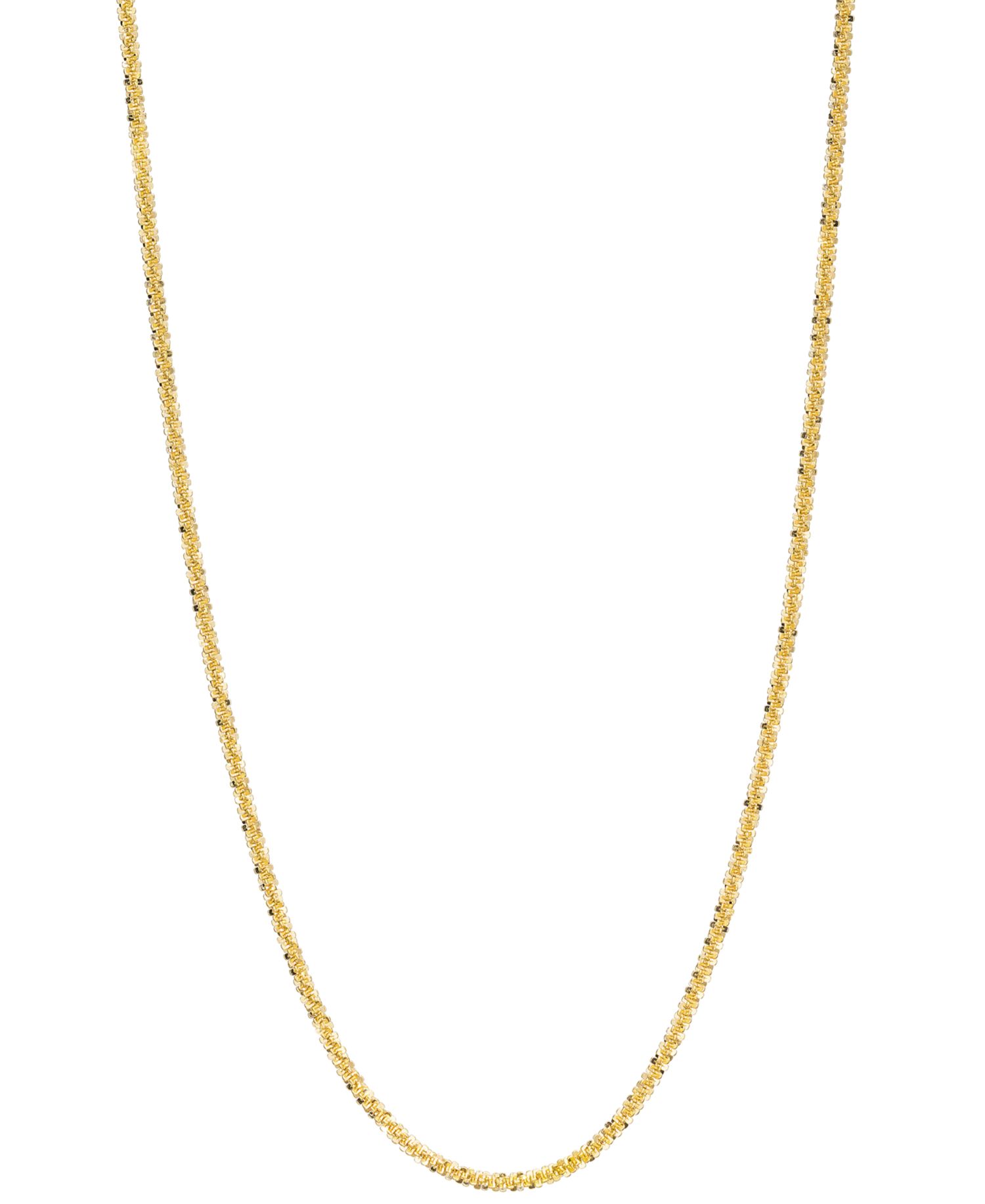 Sparkle Chain Necklace 16"-24" (1-1/2mm) in 14k Yellow Gold, White Gold and Rose Gold