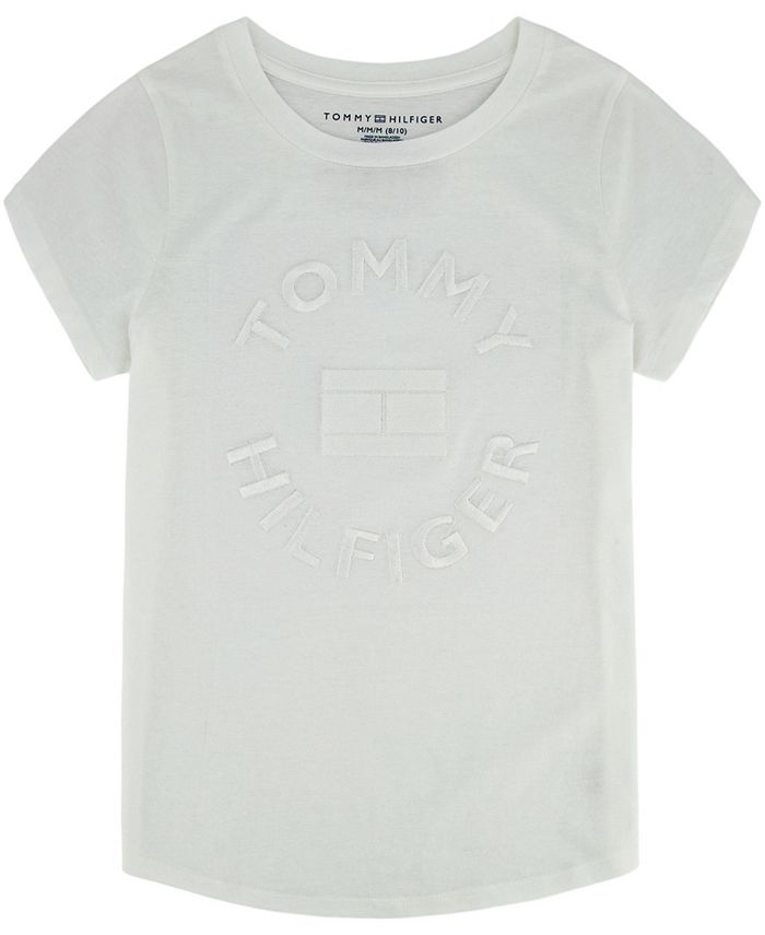 Tommy Hilfiger Girls Tonal Embro Graphic Tee S/S T-Shirt
