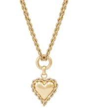 Sutton Mommy and Me Two-Tone Stainless Steel Heart Pendant Necklace
