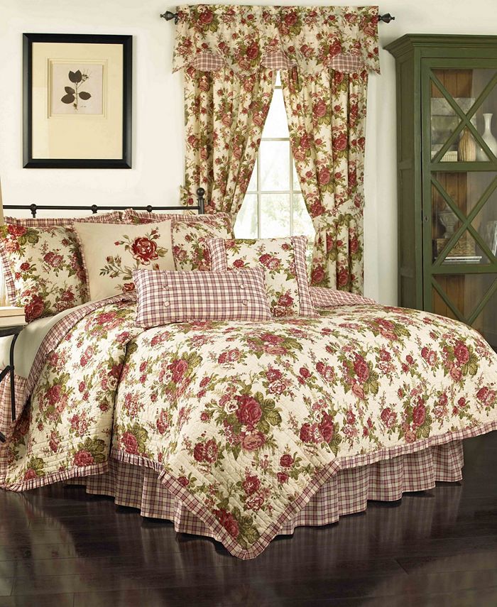 Waverly 3 Piece Norfolk Reversible Quilt Set, Twin Macy's