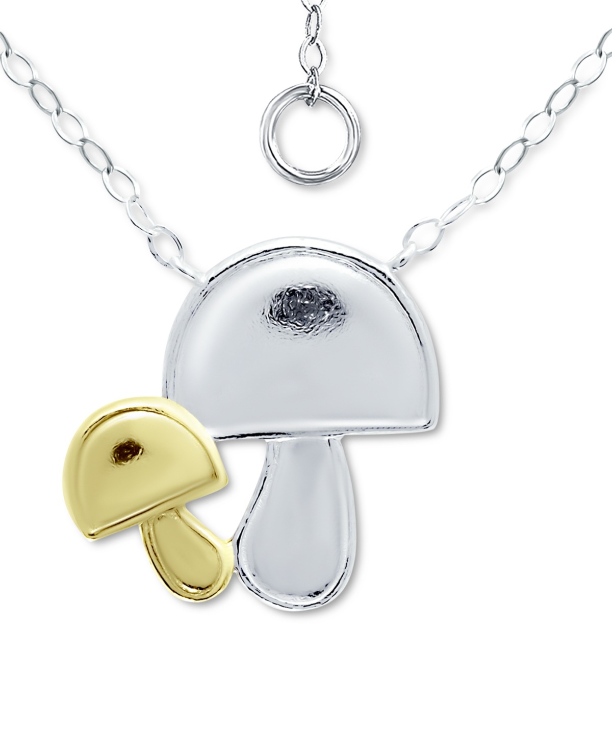 Giani Bernini Mushroom Pendant Necklace In Sterling Silver & 18k Gold