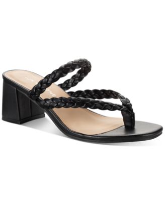 macy's black dressy sandals