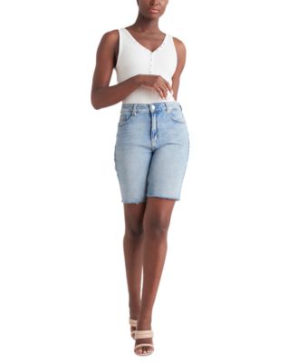 Black Tape Petite Raw-Edge Denim 