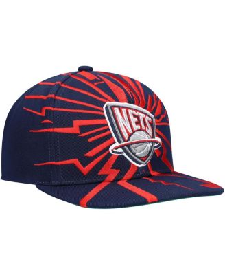 Men's Navy New Jersey Nets Hardwood Classics Earthquake Snapback Hat