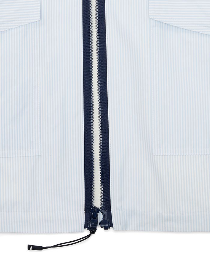 Tommy Hilfiger Women's Zipper Hooded Stripe Jacket Macy's