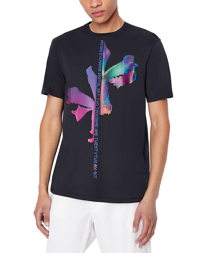 A|X Armani Exchange Men's Digital Art Logo Graphic T-Shirt & Reviews - T- Shirts - Men - Macy's