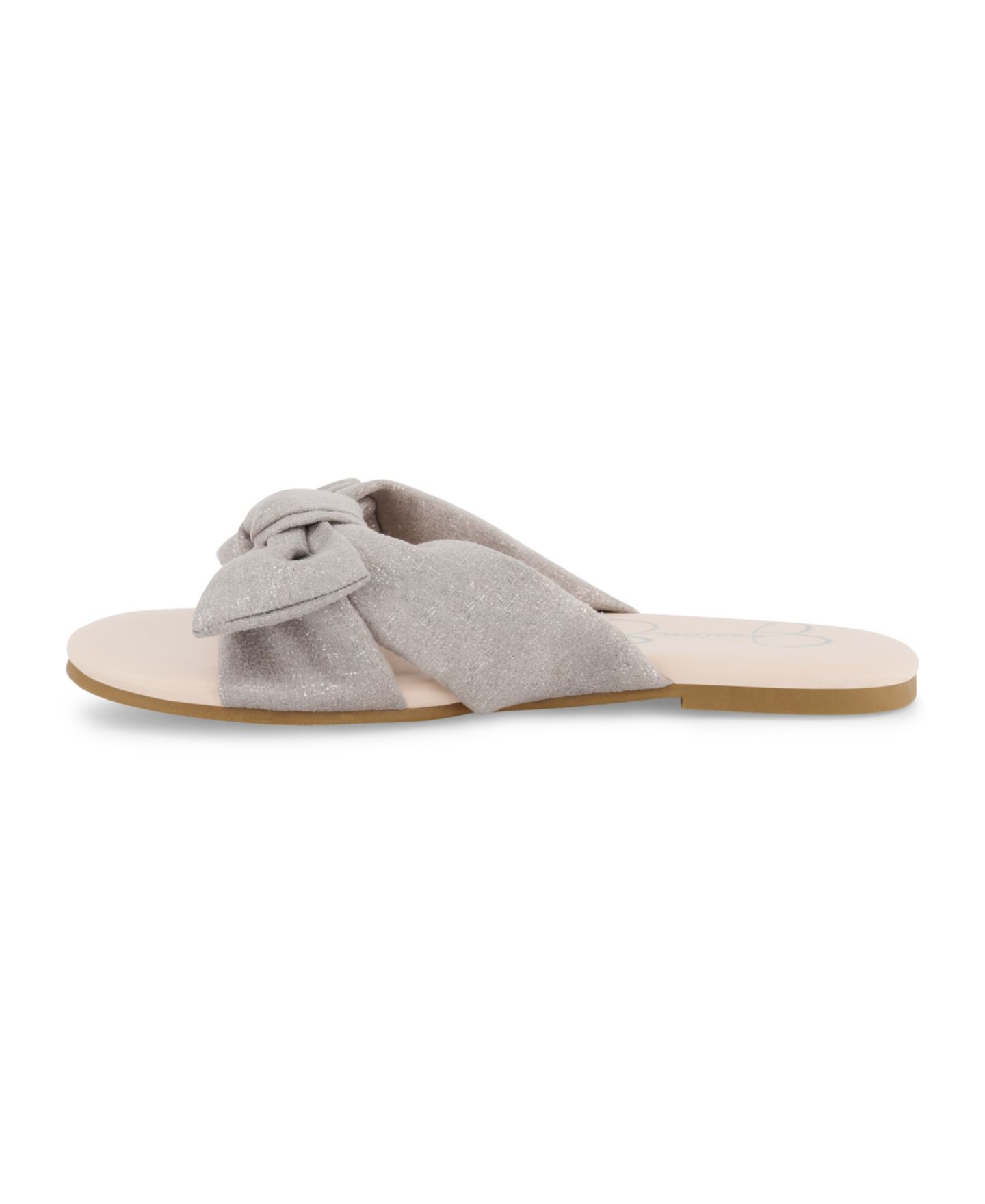 Сандалии Jessica Simpson Flat Bow Sandal для девочек, цвет: Серебряный — фото 3