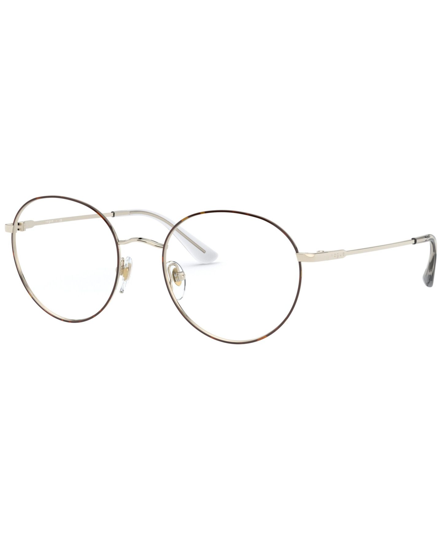 Женские очки Vogue Eyewear Woman Panthos Metal VO4177 Eyeglasses, цвет: Золотой — фото 1