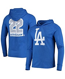 Men's Clayton Kershaw Royal Los Angeles Dodgers Softhand Player Long Sleeve Hoodie T-shirt