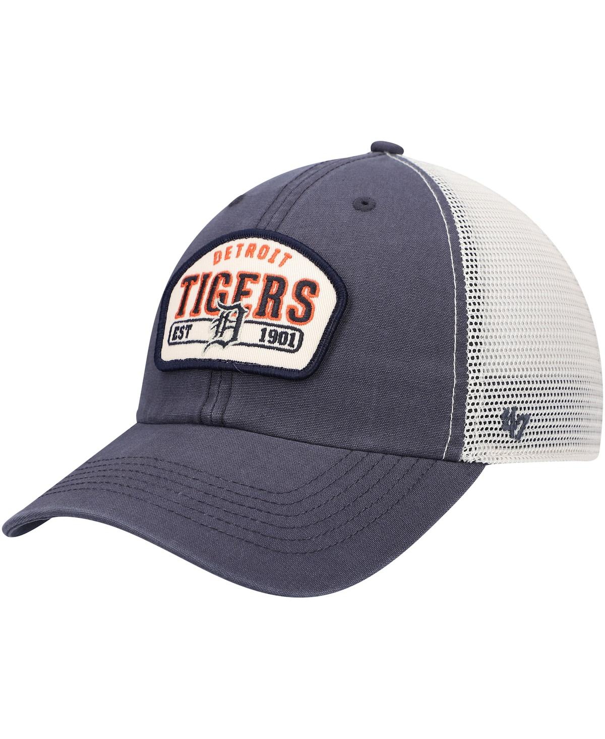47 Brand Men's Navy Detroit Tigers Penwald Clean Up Trucker Snapback