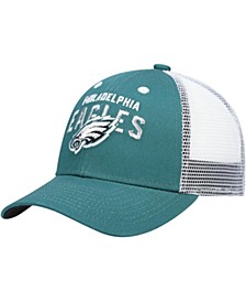 Preschool Boys and Girls Midnight Green, White Philadelphia Eagles Core Lockup Mesh Back Snapback Hat