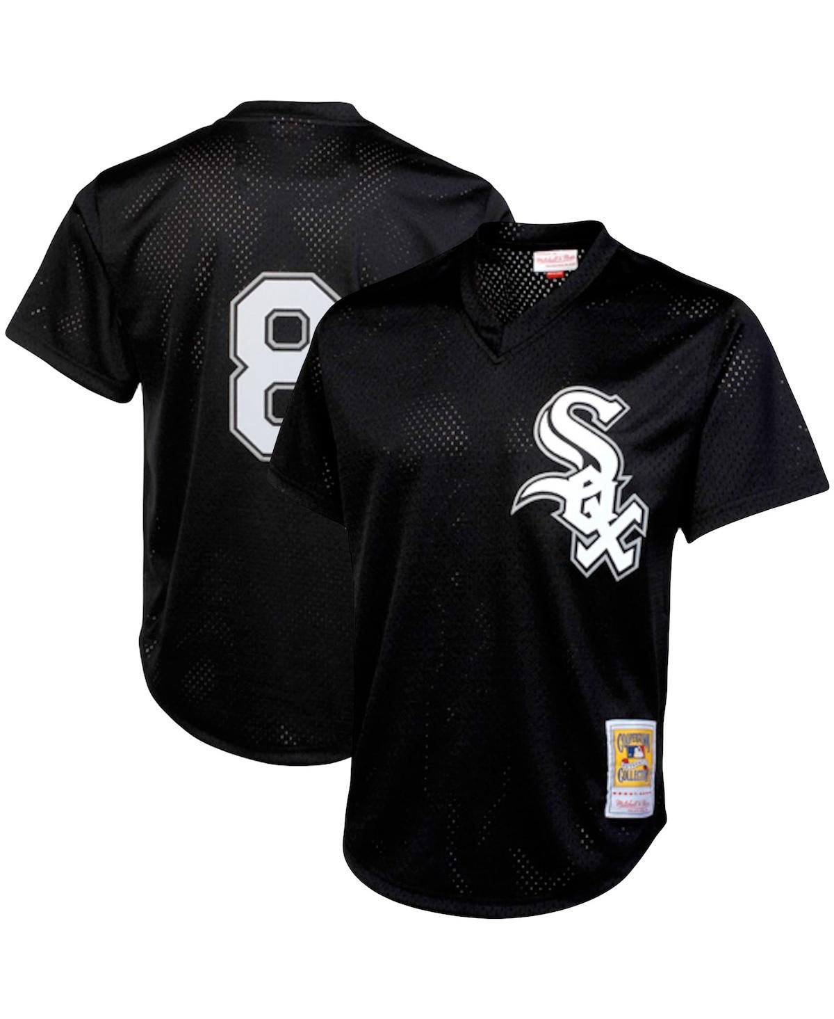Мужская тренировочная майка Bo Jackson Black из коллекции Chicago White Sox Cooperstown большого размера с сеткой на ватине