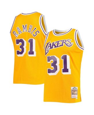 Kurt Rambis Los Angeles Lakers Mitchell & Ness 1984-85 Full-Button