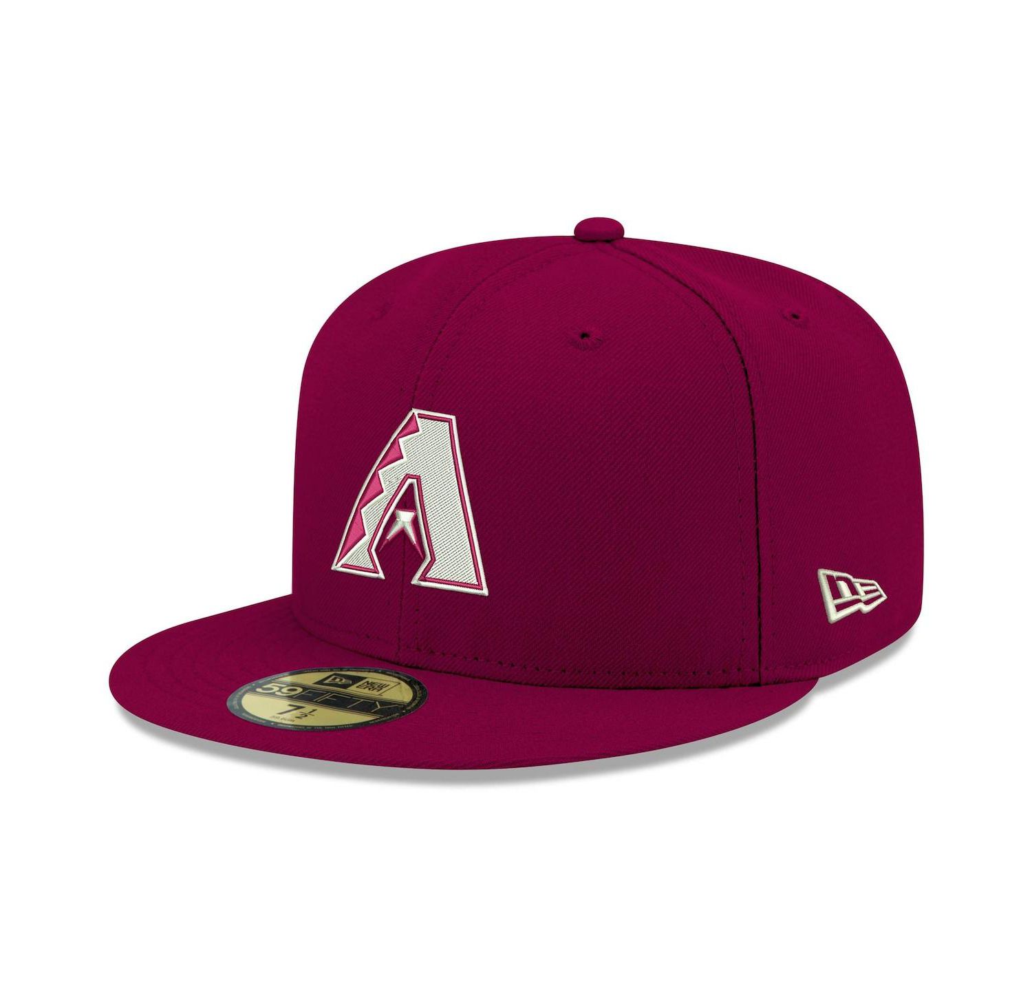 Men's Cardinal Arizona Diamondbacks Logo White 59FIFTY Fitted Hat