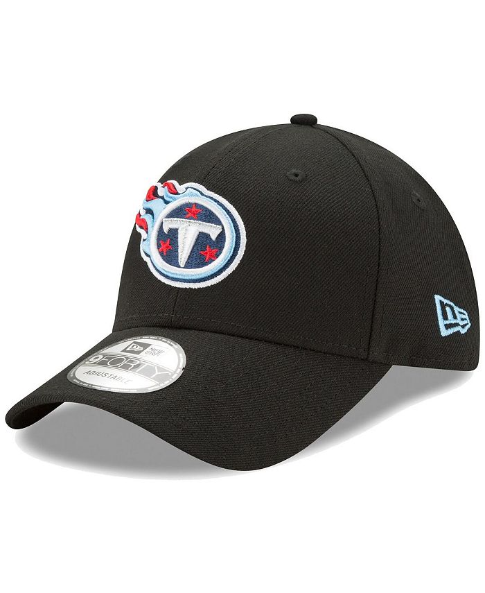 New Era Men's Tennessee Titans The League Black 9FORTY Adjustable Hat ...