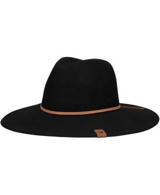 Womens Black New England Patriots Willow Wide Brim Fedora 10590₽