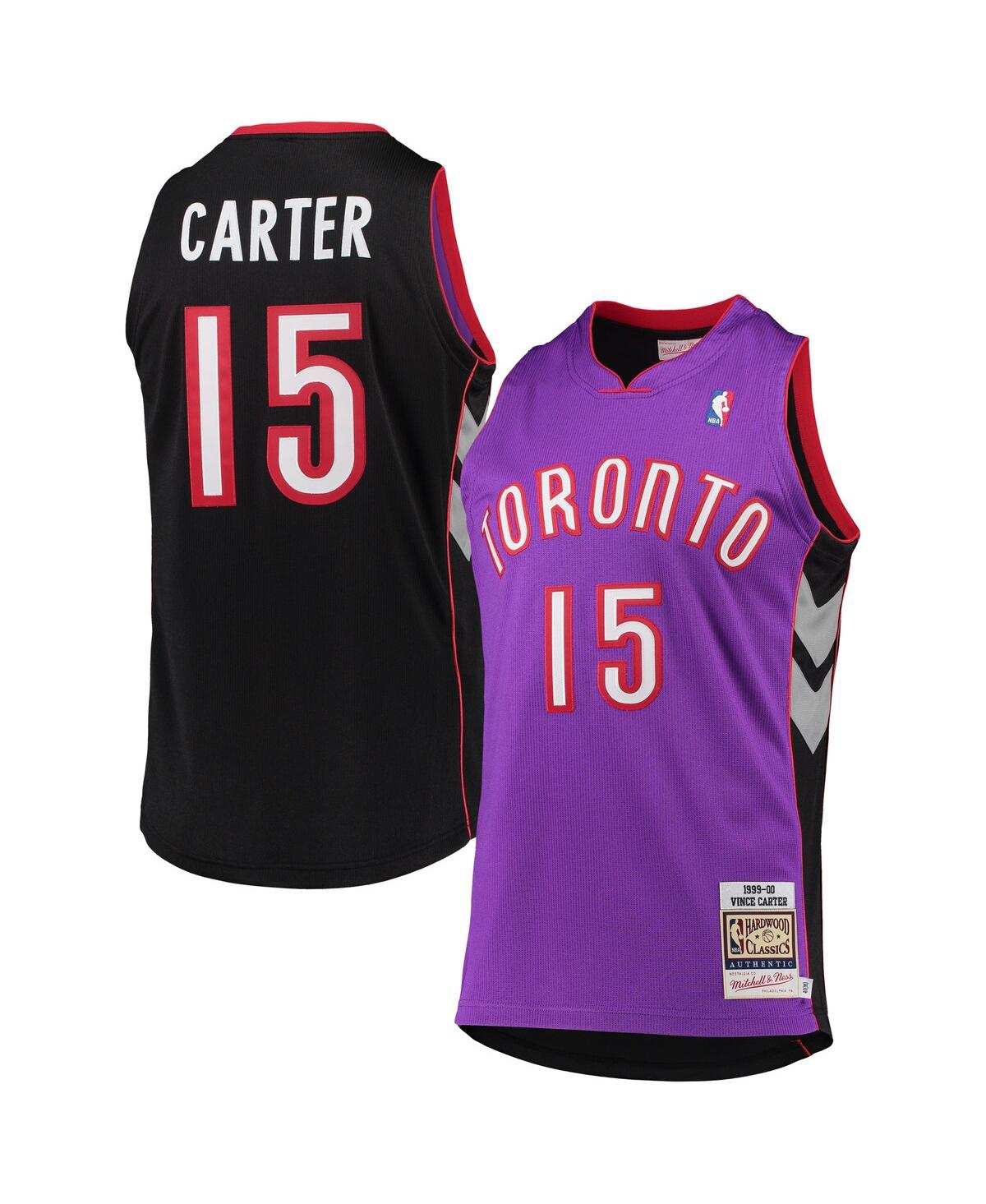 Men's Vince CarterToronto Raptors 1999/2000 Hardwood Classics Authentic Jersey - Purple