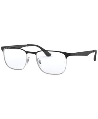 Ray-Ban RX6363 Mens Square Eyeglasses - Black 210$