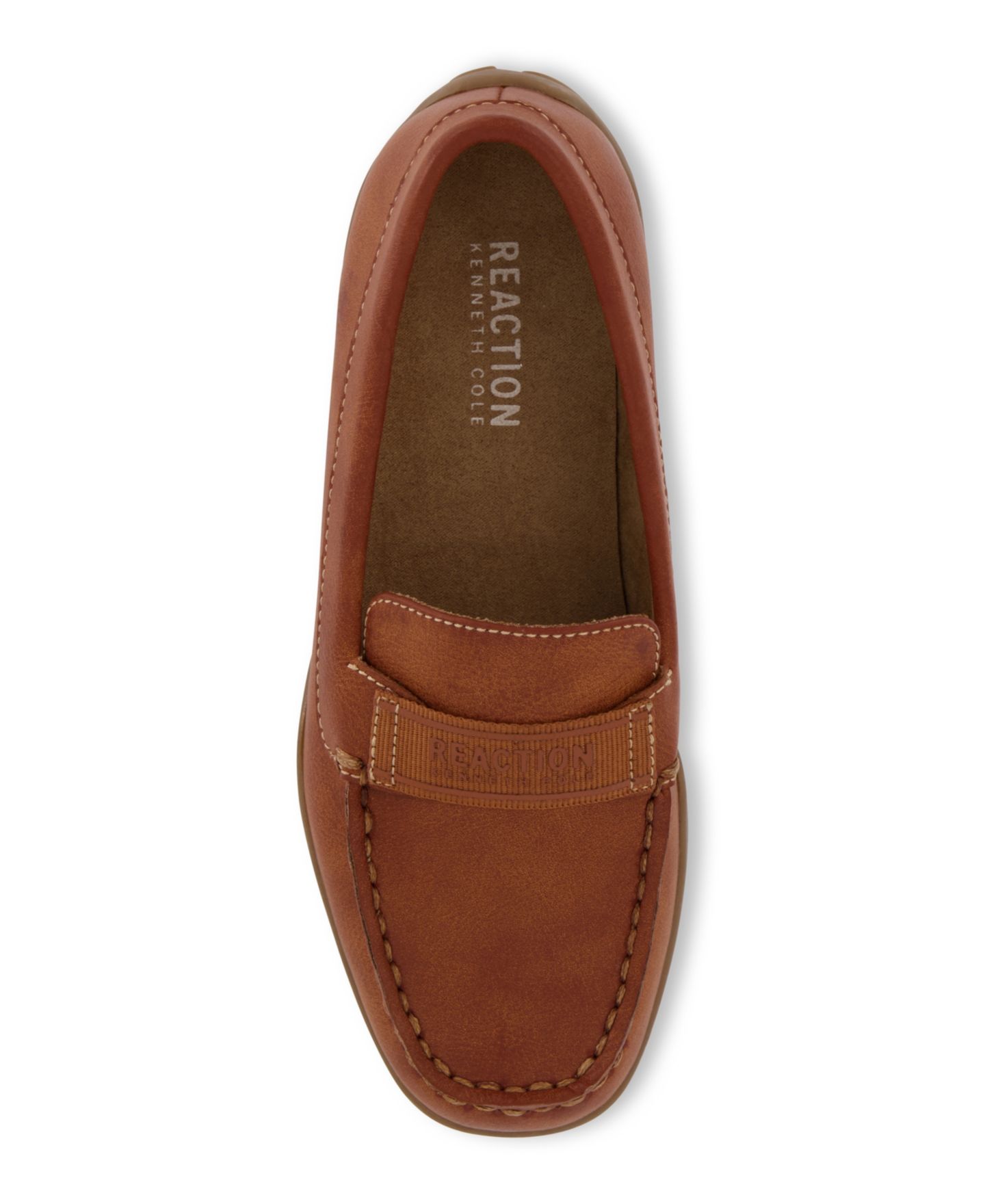 Детские нарядные мокасины Kenneth Cole New York для мальчиков, цвет: Коньячный — фото 6