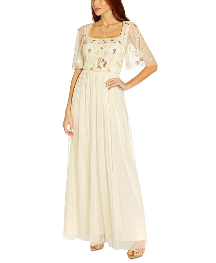 Adrianna papell beaded outlet bodice gown