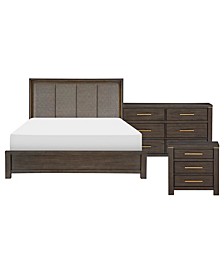 Sandpoint 3pc Bedroom Set (California King Bed, Dresser & Nightstand)
