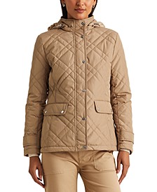 Women's Quilted Hooded Jacket, Created for Macy's