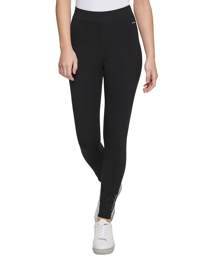 Calvin Klein Jeans Women\'s Pull-On Logo Leggings - Macy\'s