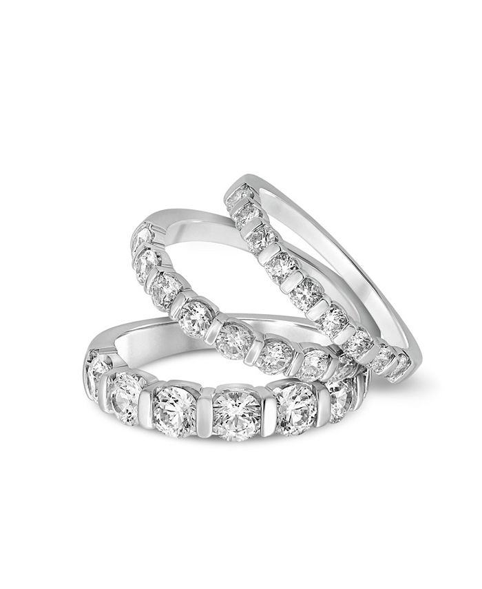 Macy's Diamond Bar Band 1/2, 1 or 2 ct. t.w. in 14k White Gold Macy's
